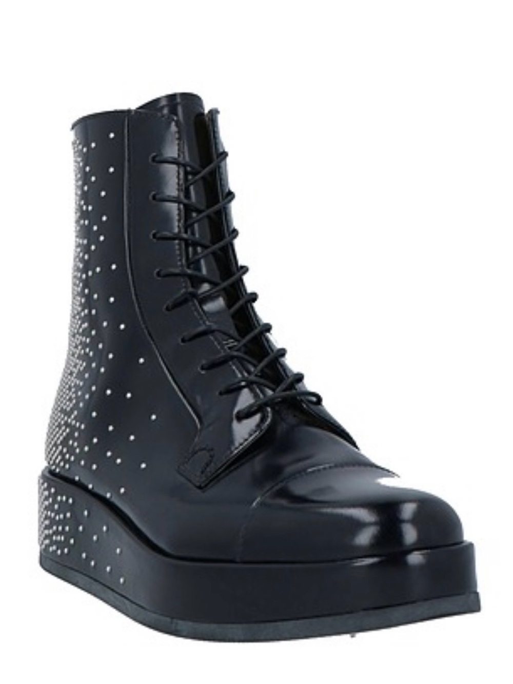 NWOT Church's Black Studded LaceUp Platform Boots CHURCH'S X NOIR KEI NINOMIYA
